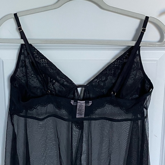 New! Victoria’s Secret Black Lace Sheer Lingerie Slip Dress XL  - 47402 - Picture 8 of 12